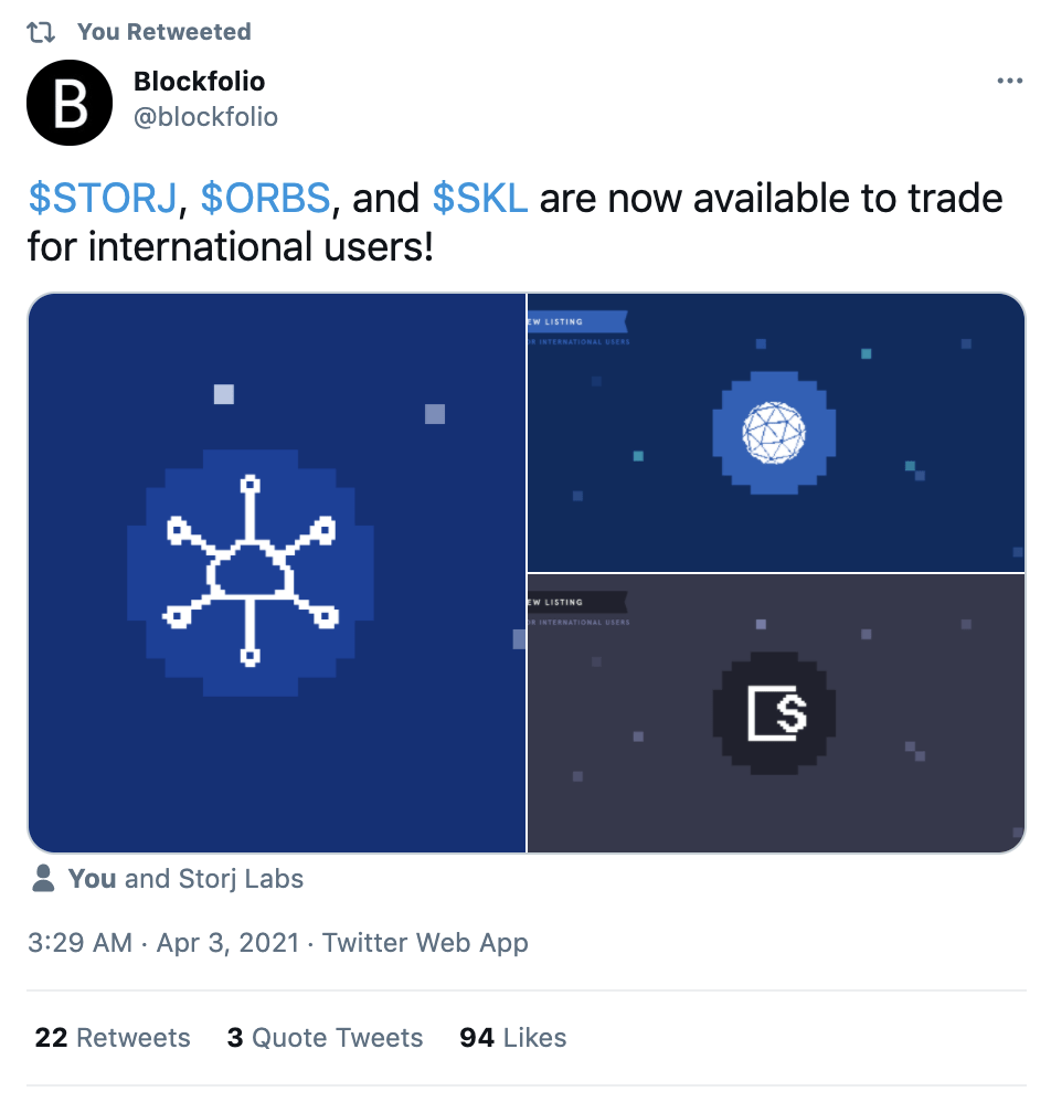 blockfolio app trade price